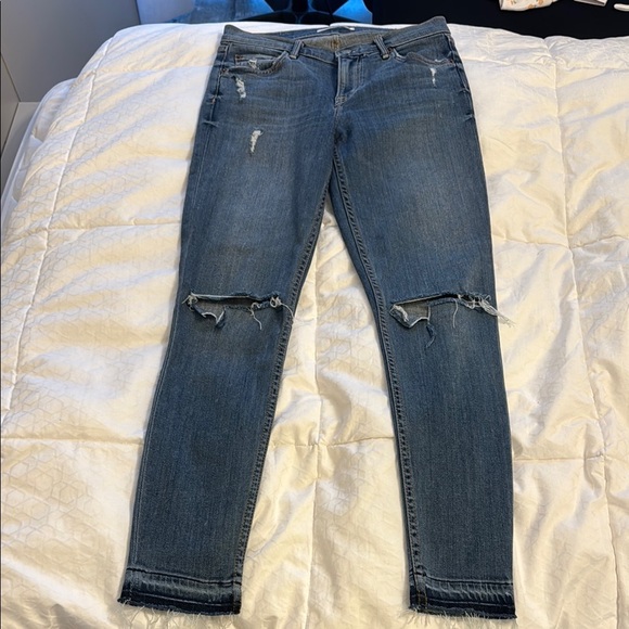 GRLFRND Candice Blue Skinny Jeans with Distressed Details - Picture 6 of 8